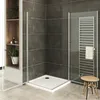 i-flair Eck Duschkabine 75x80x185 cm aus durchsichtigem 6 Produktbild-Vorschau 4