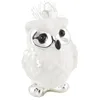 INGE-GLAS® Weihnachts-Hänger Weiße Eule ca 11,5 cm | Produktbild-Vorschau 2