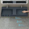 doporro Lavabo doppio Sospeso Lavabo da Appoggio Anteprima dell’immagine prodotto 2
