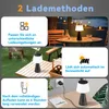 ZMH Tischlampe Solar Akku Nachttischlampe Kabellos Led Produktbild-Vorschau 6