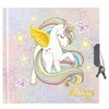 Tagebuch mit Einhorn-Vorhängeschloss + Patronenfüller Produktbild-Vorschau 2