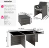 TecTake 403821, Šedá, 10 sedadlo/sedadel, Dospělí a děti, Náhled obrázku produktu 7
