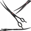 Three black professional hair scissors are arranged in a collage against a white background. Náhľad obrázku produktu