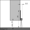 Türbodendichtung alu IBS 70 250cm Bürstenh. 29mm Produktbild-Vorschau 2
