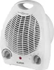 A white electric fan heater with a handle on top and controls on the front. Anteprima dell’immagine prodotto