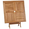 vidaXL Tavolo da giardino pieghevole 85x85x76 cm in legno Anteprima dell’immagine prodotto 12