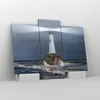 Bild auf Leinwand - Leinwandbild - Leuchtturm Meer - Produktbild-Vorschau 4