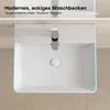 HOROW Lavabo da 50 cm Lavabo a parete Lavabo sospeso in Anteprima dell’immagine prodotto 3