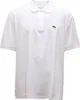 LACOSTE SHORT SLEEVED RIBBED COLLAR Weiß Náhľad obrázku produktu 3