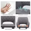 CLIPOP lot de 2 chaises de salle à manger tissu lin, avec Voir les images du produit 4