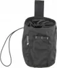 A black utility pouch with a drawstring closure and a loop for attaching to a belt. Produktbild-Vorschau