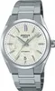 A close-up studio shot of a silver and white Casio Edifice automatic watch against a white background. Produktbild-Vorschau