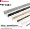 STEIGNER Joint brosse porte coulissante d'armoire 4,8x4 mm Voir les images du produit 7