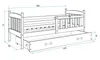 Kinderbett mit Stauraum ohne Matratze 80x190 BRIGID – Produktbild-Vorschau 3