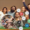 A group of friends are playing poker and celebrating. Podgląd zdjęcia produktu