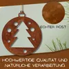Rostikal Pendentif de décoration de sapin rouillé 7 cm Voir les images du produit 3