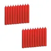 Two rows of red candles on a white background. Produktbild-Vorschau