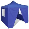 vidaXL Tenda pieghevole 3x3 m blu 4 pareti laterali Anteprima dell’immagine prodotto 12