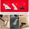 Collage showing three different cleaning attachments and three examples of their use on different surfaces. Náhľad obrázku produktu