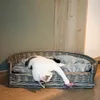 UNUS Hundebett Hundekorb Haustierkorb mit grauem Kissen in Produktbild-Vorschau 4