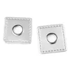 4 Metall-Ösen Ösen-Patch auf Kunstleder 35x35mm Hoodies Produktbild-Vorschau 2