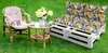 Amilian Palettenkissen SET Gartenkissen mit Rückenkissen Produktbild-Vorschau 4