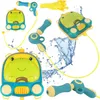 Wasserpistole mit Rucksack Frosch Großer Tank Verstellbare Produktbild-Vorschau 1