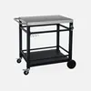 sweeek - Outdoor-Servierwagen zum Grillen, schwarz - Produktbild-Vorschau 1