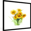 MuchoWow® MuchoWow® Gerahmtes Poster Ölfarbe - Sonnenblumen Produktbild-Vorschau 1