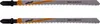 Wolfcraft 2324000 Lames de scie sauteuse HCS 130 mm à queue Voir les images du produit 1