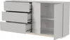 Fortuna Lai Sideboard noir brillant avec LED, meuble TV, Voir les images du produit 8