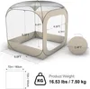 SucceBuy Transparentes Zelt, 183x183x195 cm, Pop-up-Zelt Produktbild-Vorschau 7