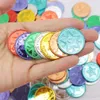 100 Stück Piraten-Goldmünzen, Plastik-Goldmünzen, Produktbild-Vorschau 1
