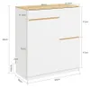 Maßzeichnung des SoBuy Küchenschranks FSB111-WN: 80x38x90 cm mit Holzdecke Anteprima dell’immagine prodotto