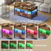YITAHOME LED Couchtisch Wohnzimmertisch, Höhenverstellbar Produktbild-Vorschau 5