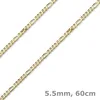 5-5mm-Collier-Figarokette-585-Gelbgold-60cm Produktbild-Vorschau