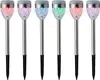LED Solar Außenleuchten 24,5cm Edelstahl mit Farbwechsel 6er Set Produktbild-Vorschau