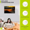 ARTland Leinwandbild Sonnenuntergang San Sebastian Donostia Produktbild-Vorschau 2