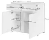 Buffet Rimini 90 x 40 x 86 cm, sans poignées, couleur au Voir les images du produit 5