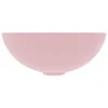 A pink ceramic washbasin is shown against a white background. Náhled obrázku produktu