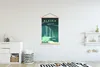 MuchoWow® Textilposter Illustration des Nordlichts in Produktbild-Vorschau 2