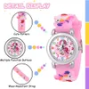 Analog, 3D Cartoon Lernuhr Quarzwerk, Silikon Uhrenarmband, Produktbild-Vorschau 3