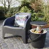 Fotel ogrodowy plastikowy Toomax PETRA ARMCHAIR sztaplowany Podgląd zdjęcia produktu 11