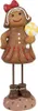 Clayre & Eef Weihnachtsdekorationsfigur Pfefferkuchenmann Produktbild-Vorschau 1