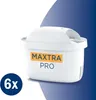 A Brita MAXTRA+ water filter cartridge is shown against a white and blue background. Produktbild-Vorschau