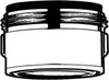 A black and white illustration of a plumbing part. Produktbild-Vorschau