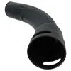 A black vacuum cleaner hose adapter with a curved shape and an opening at one end. Produktbild-Vorschau