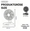 Mini Ventilator USB Akku Tischventilator 3600mAh 5 Stufen Produktbild-Vorschau 6