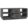 vidaXL Couchtisch Grau 100x50x41 cm Massivholz Kiefer Produktbild-Vorschau 1