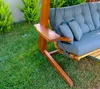 Westmann Balançoire hollywoodienne en bois d'iroko Luna Voir les images du produit 6
